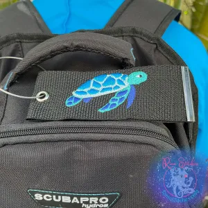 Sea Turtle (Hawaiian Honu) Luggage Tag, Personalized Embroidered Bag Tag for all your Travel needs