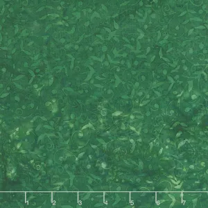 Season's Splendor Batiks - Vine Spinach Yardage