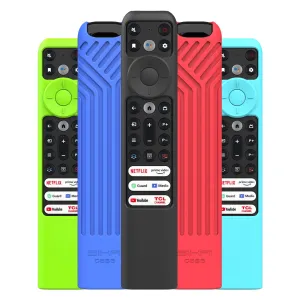 Silicone Cover for TCL RC902V FMR1/RC833(2023) Voice Remote,Shockproof, Skin-Friendly Case for 55R646 55S546 65R646 65S546 75R646 75S546 Series TV Remote