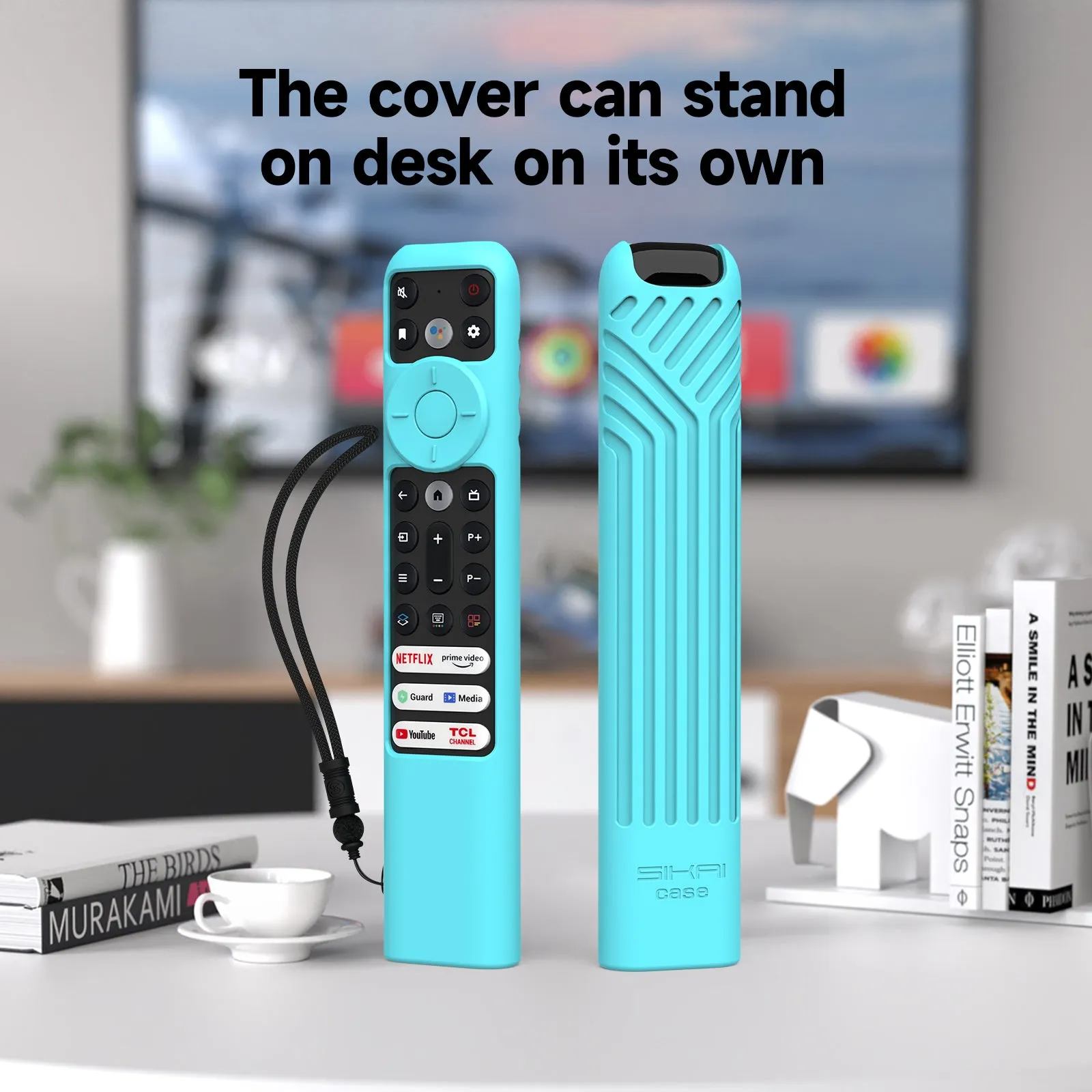 Silicone Cover for TCL RC902V FMR1/RC833(2023) Voice Remote,Shockproof, Skin-Friendly Case for 55R646 55S546 65R646 65S546 75R646 75S546 Series TV Remote