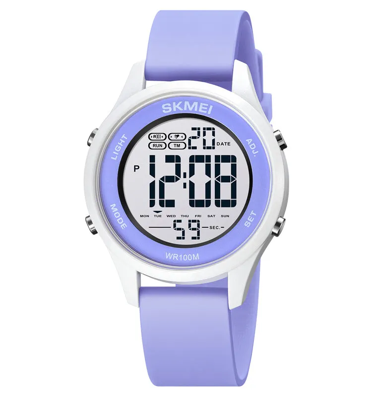 Silicone luminous timing waterproof watch W2317858