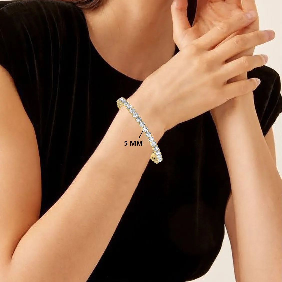 Silver Luminous Tennis Bracelet
