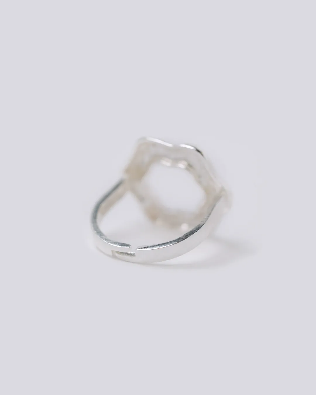 Silver Round Wave Ring