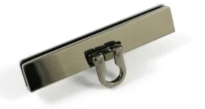 Small Bar Lock with Flip Closure - Gunmetal