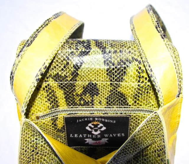 Small Green Snakeskin Print Shoulder Bag Purse