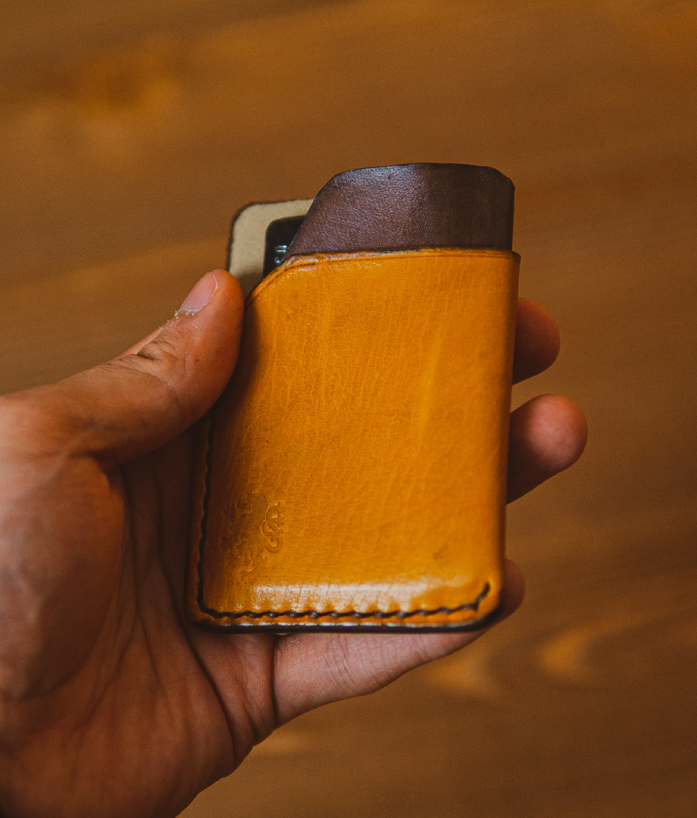 Soft Leather Wallet - Officer