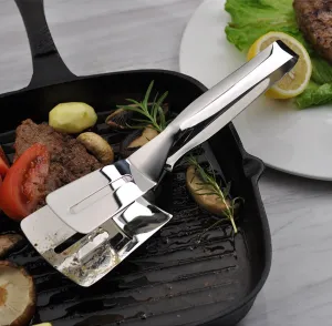 Stainless Steel Frying Shovel Clip Multifunctional Steak BBQ Tongs