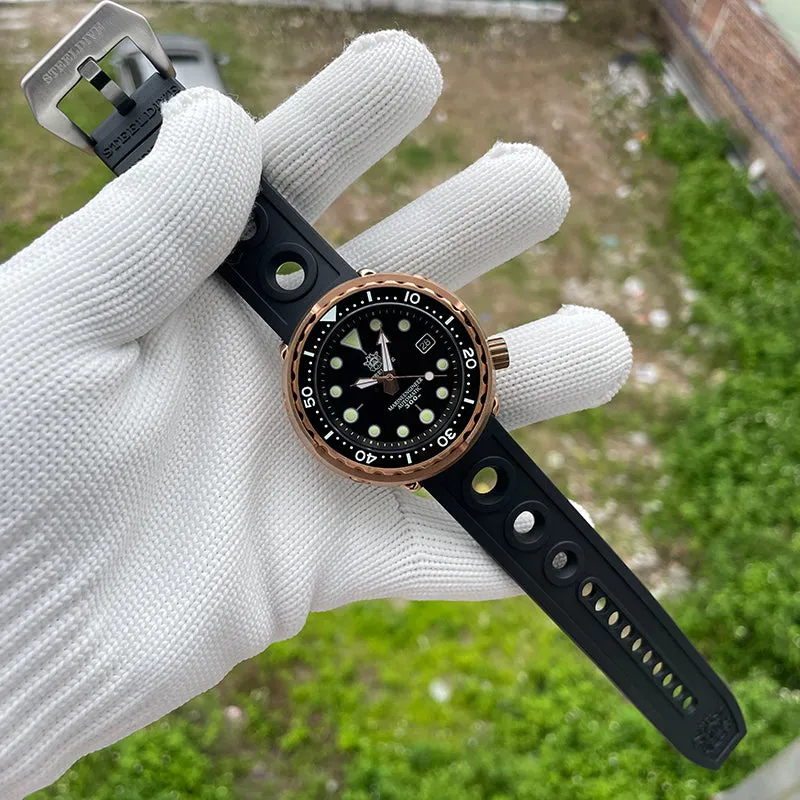 Steeldive 1975S Bronze Tuna Automatic Watch Men V2