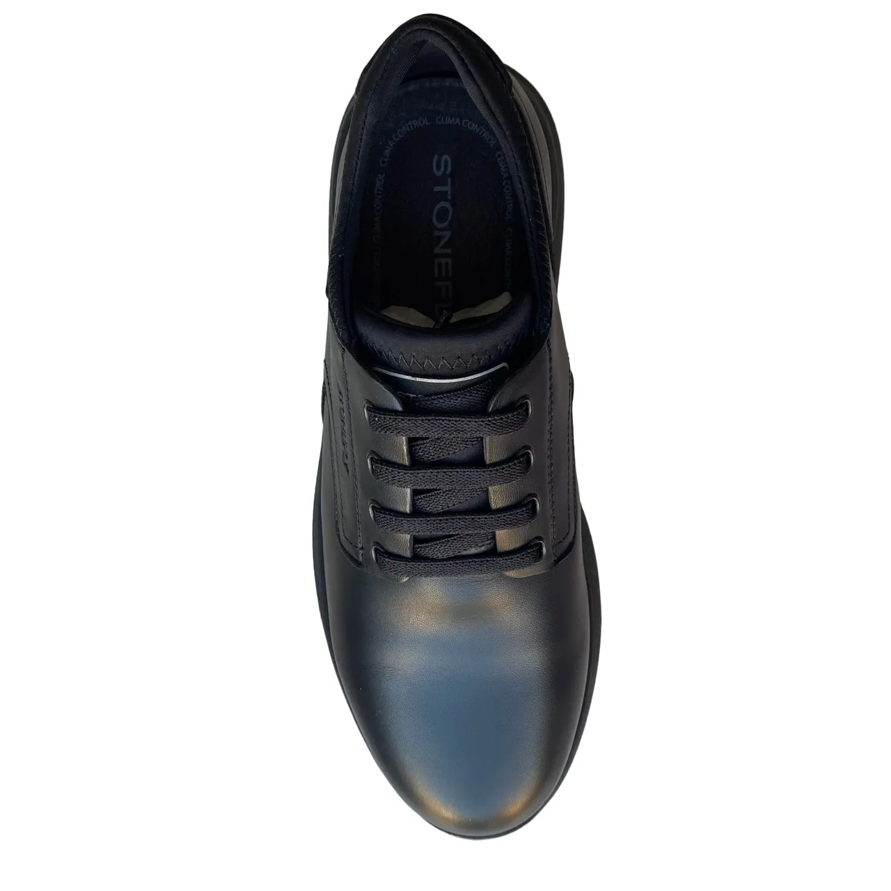 Stonefly scarpa casual da uomo in pelle nappa Seven 218474 000 nero