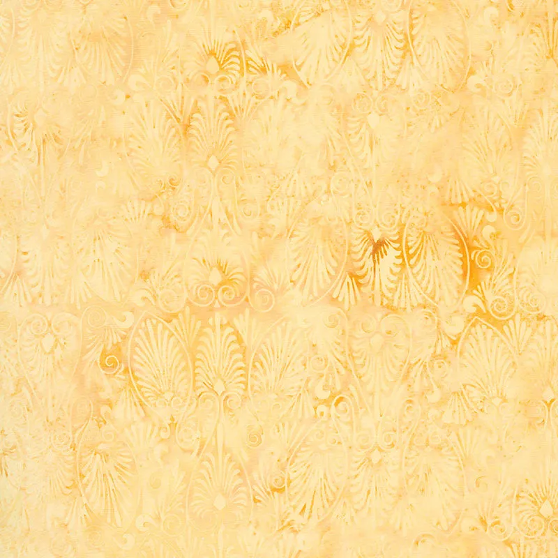 Sunset Plumes Batiks - Tiles Honey Yardage
