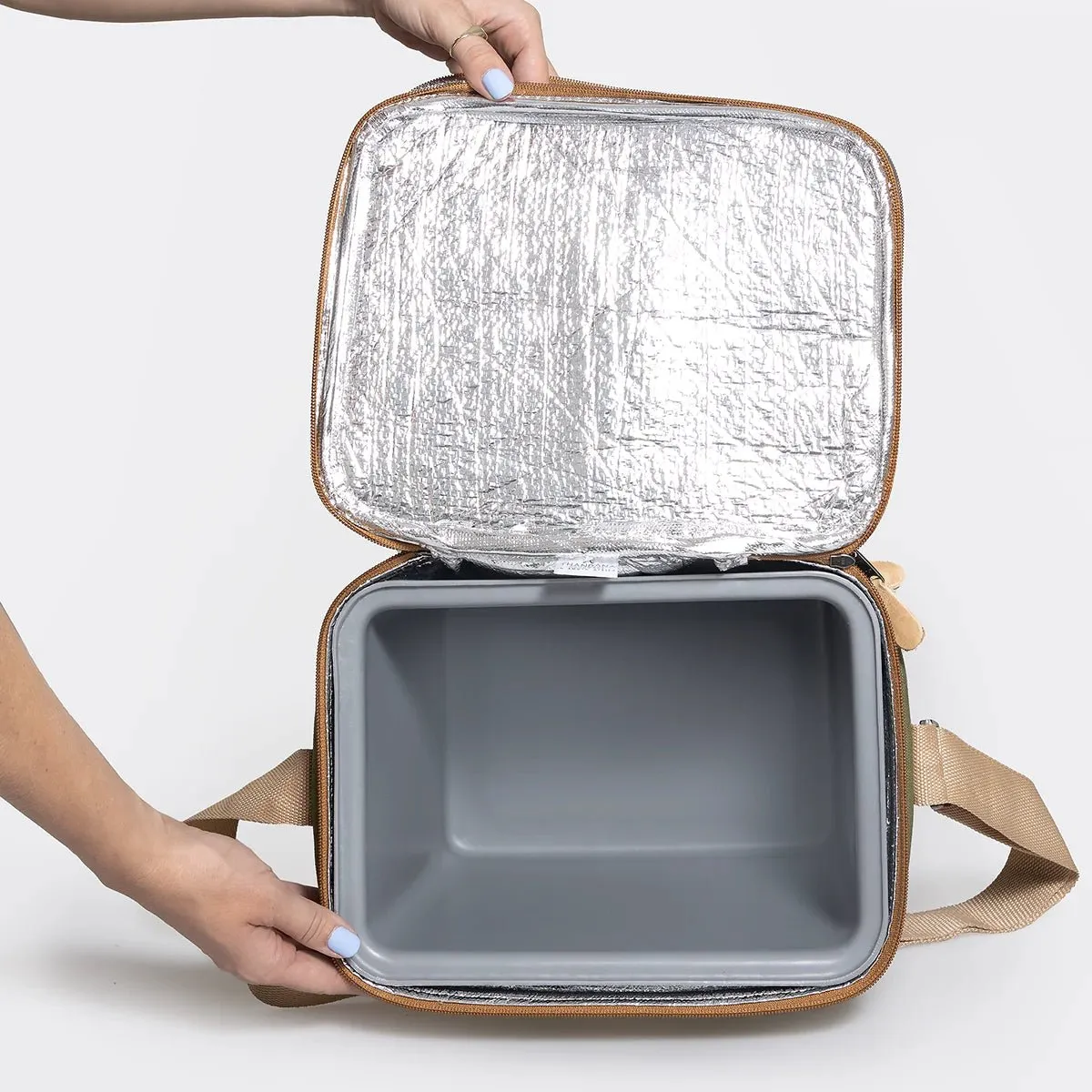 Thandana Canvas & Leather Big Lunch Box Cooler