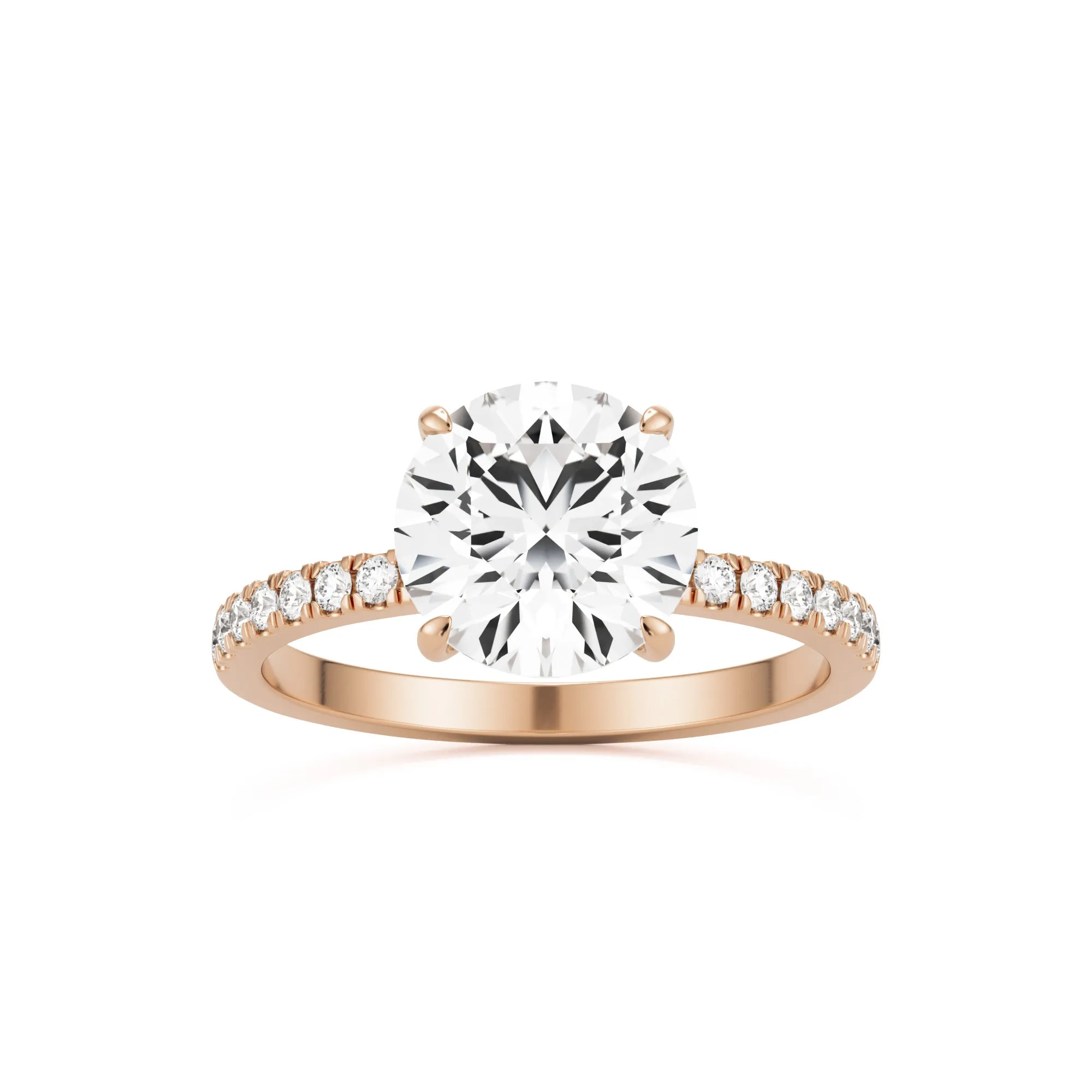 The Round Hidden Halo Pavé