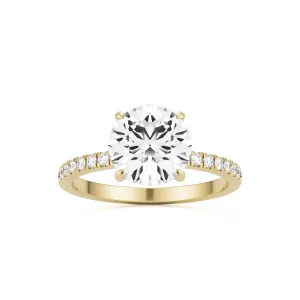 The Round Hidden Halo Pavé