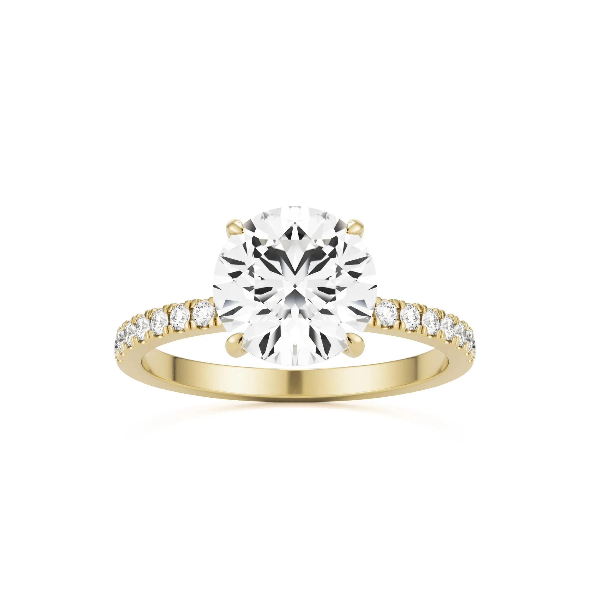The Round Hidden Halo Pavé
