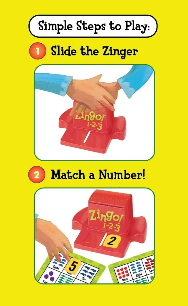 Think Fun Zingo Number Bingo 1-2-3 Ages 4 
