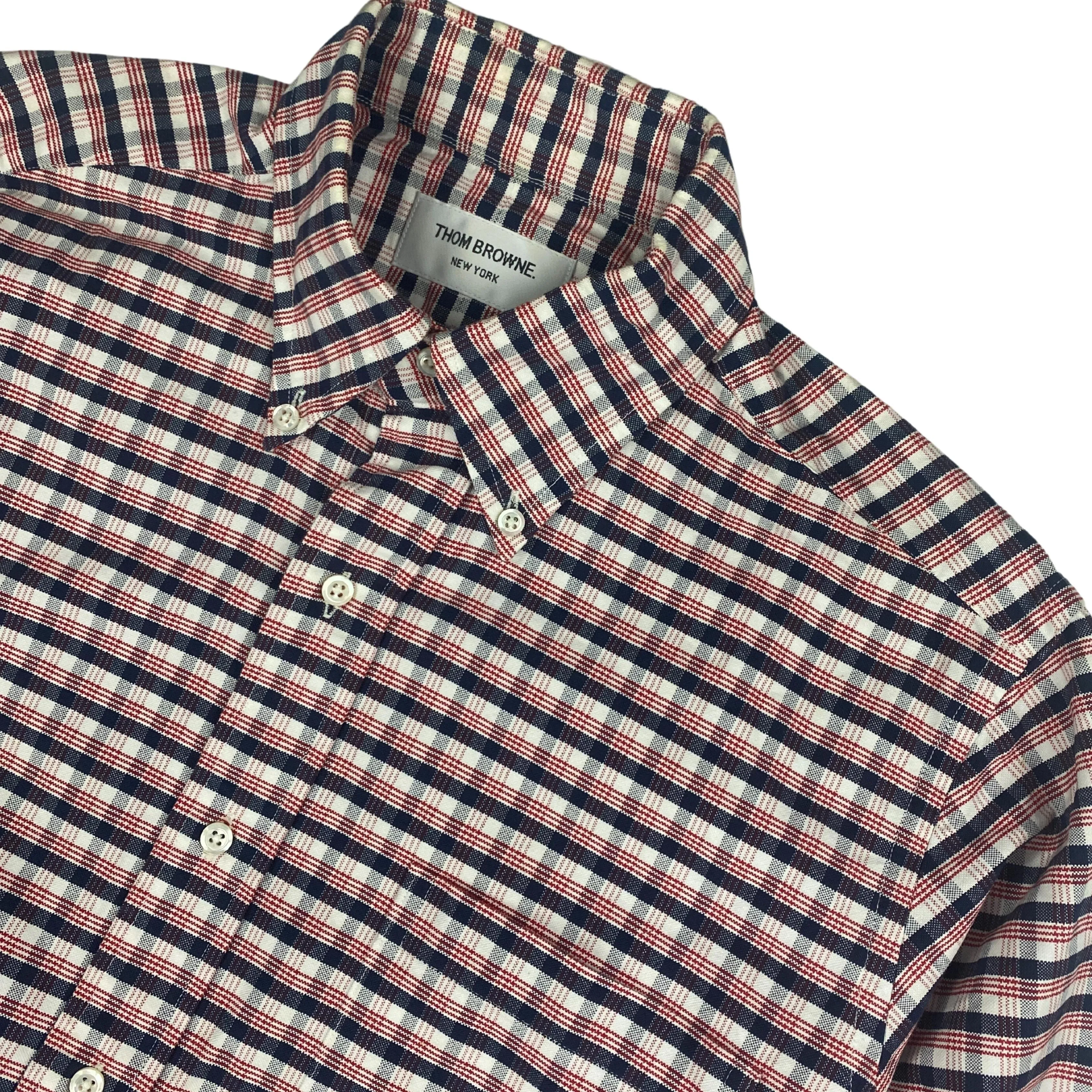 THOM BROWNE CHECK SHIRT  (S)