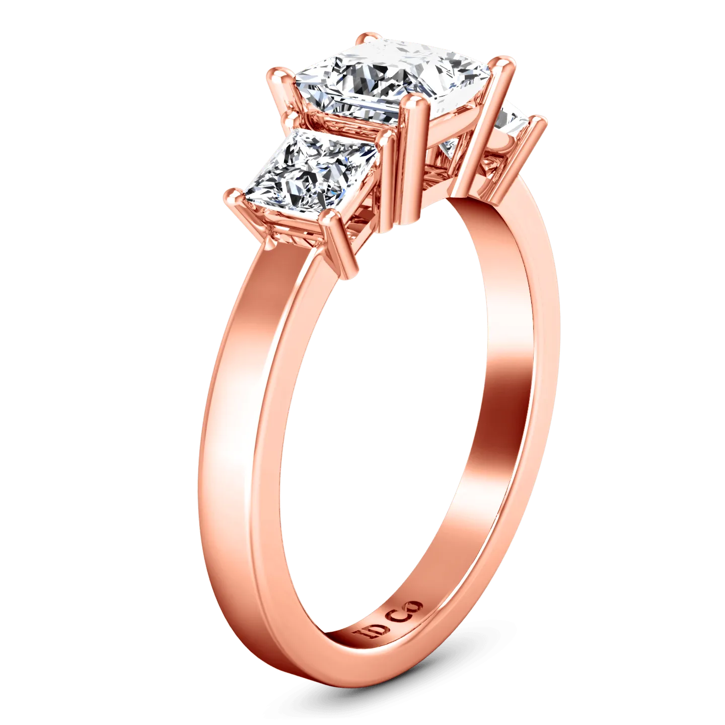 Three Stone Diamond EngagementRing Alana 14K Rose Gold