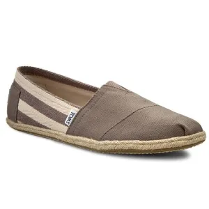Toms scarpa espadrillas da uomo Classic Canvas 10005416 grigio scuro