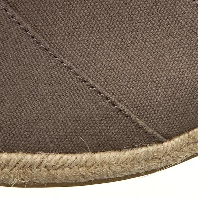 Toms scarpa espadrillas da uomo Classic Canvas 10005416 grigio scuro