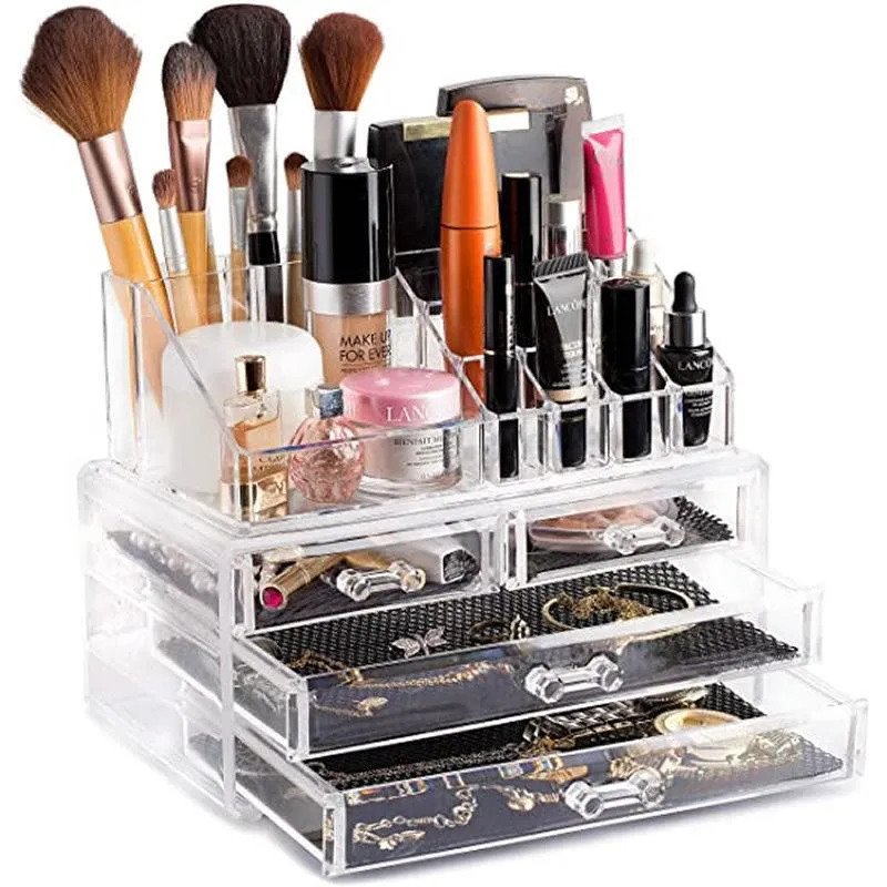 Transparent Makeup Organizer With Drawers F42-8-725