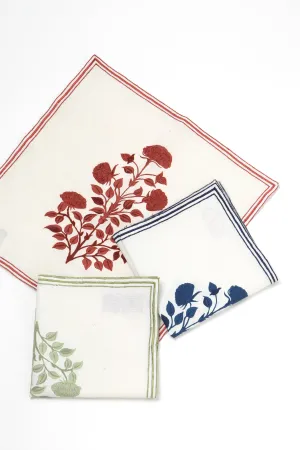 Tripolia Lapiz Linen Cotton Napkin Set of 4
