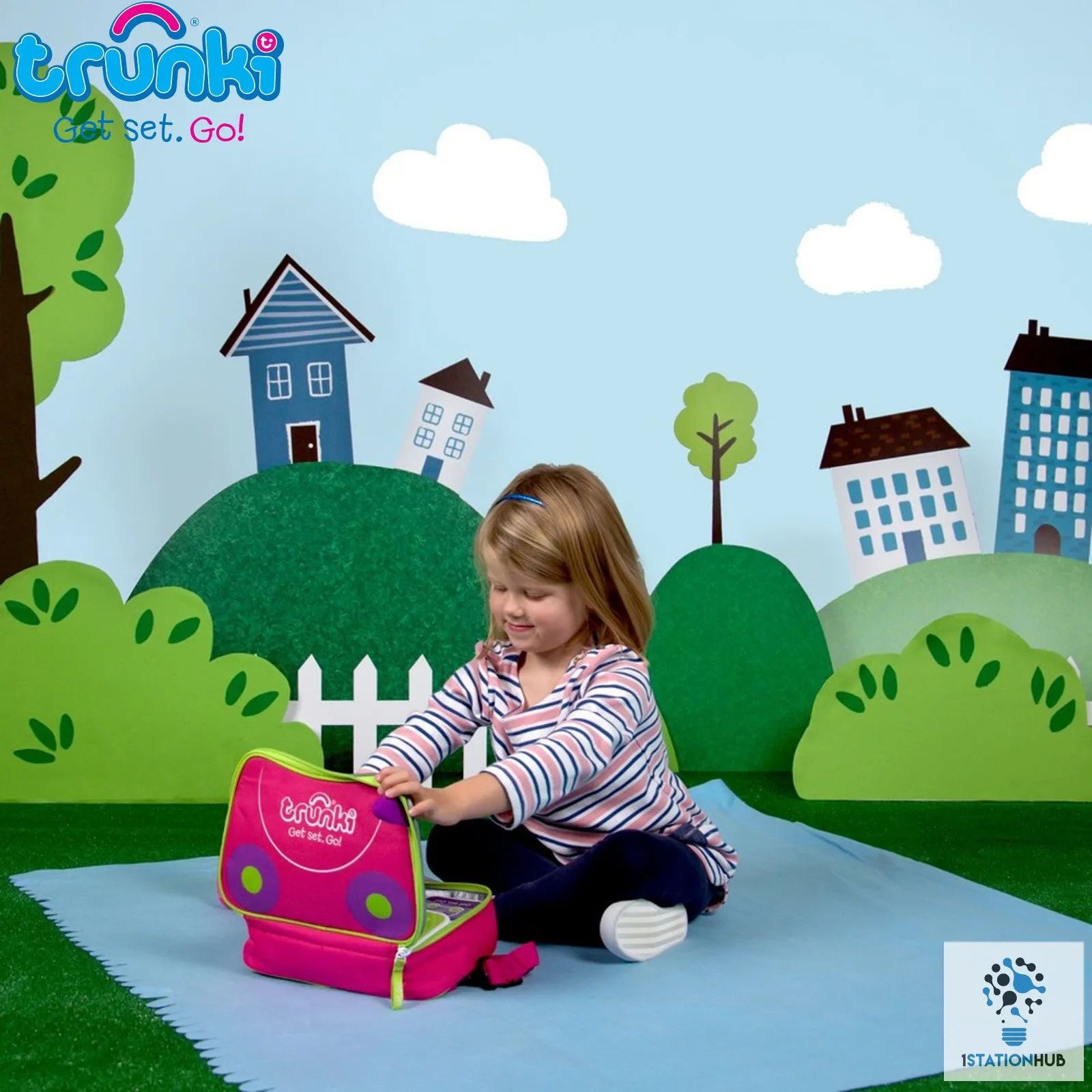 Trunki 2 in 1 Lunch bag Backpack - Pink