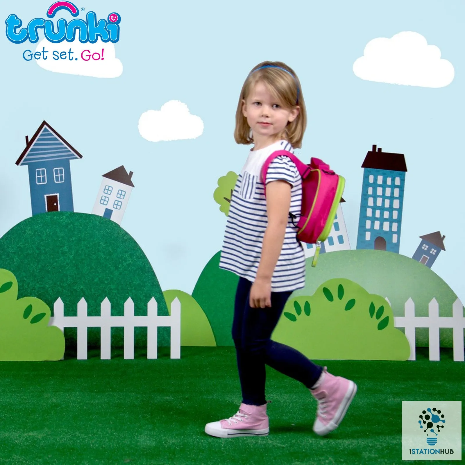Trunki 2 in 1 Lunch bag Backpack - Pink