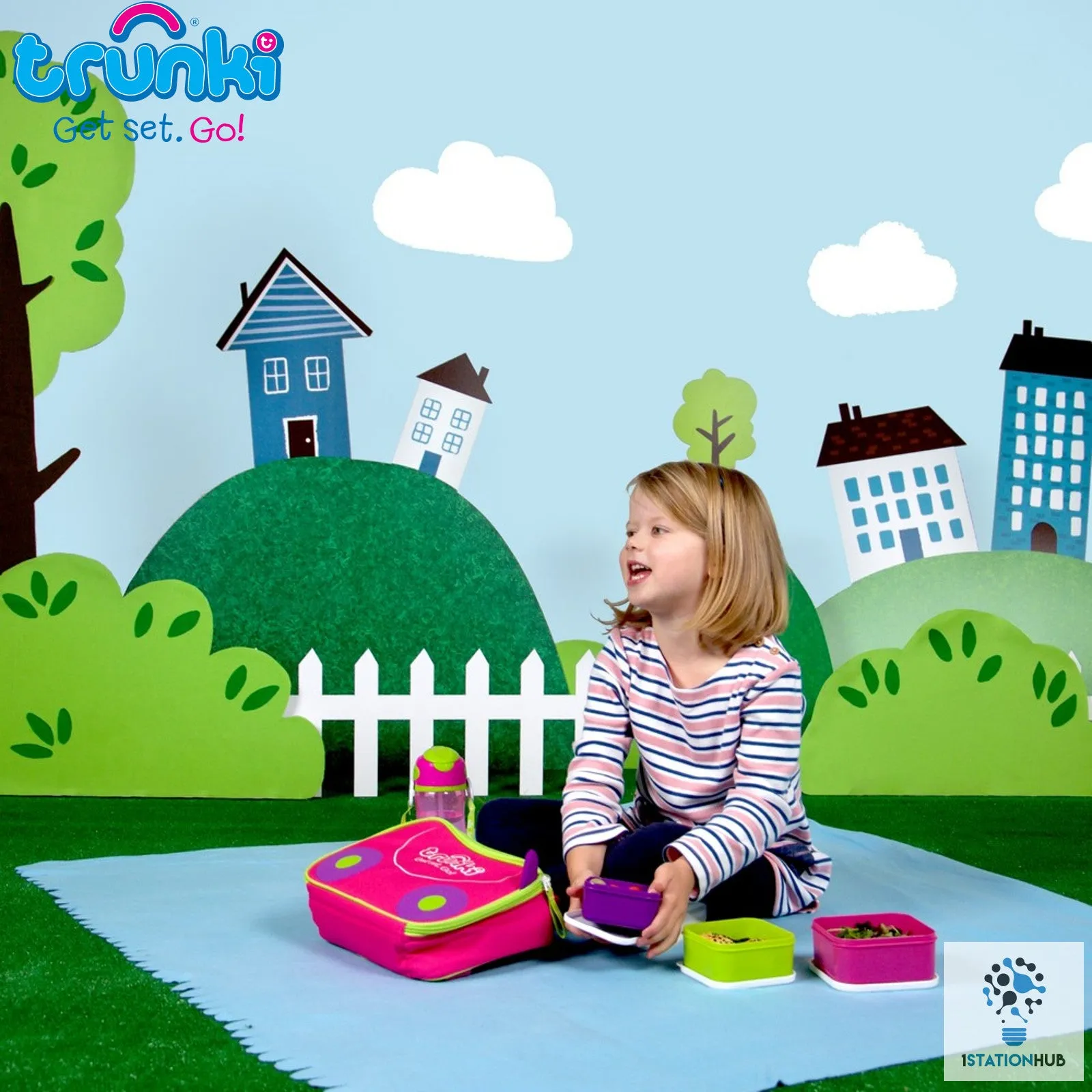 Trunki 2 in 1 Lunch bag Backpack - Pink