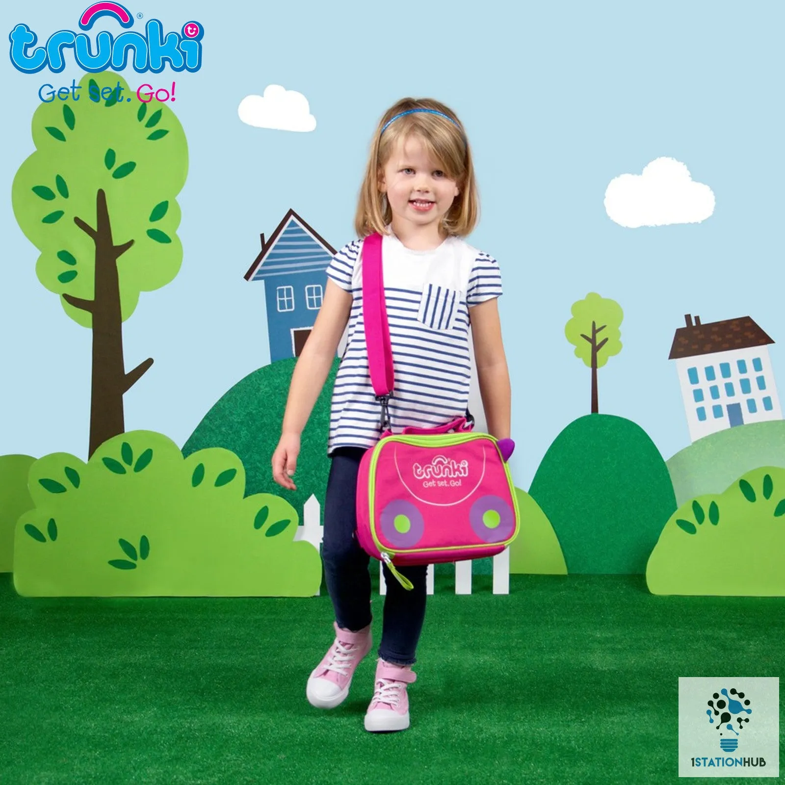 Trunki 2 in 1 Lunch bag Backpack - Pink