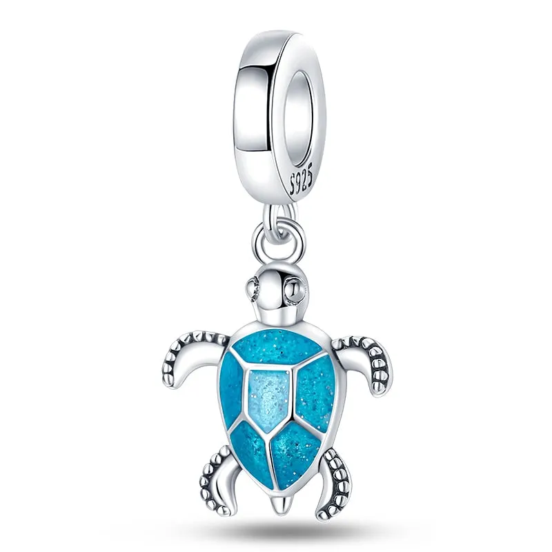 Turtle Luminous Charm Beads (Glows in the dark)