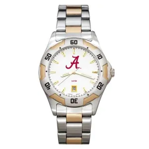University of Alabama All Pro Mens Watch - Gold and Silver Tone - Bracelet