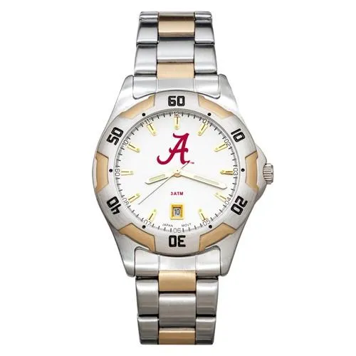 University of Alabama All Pro Mens Watch - Gold and Silver Tone - Bracelet
