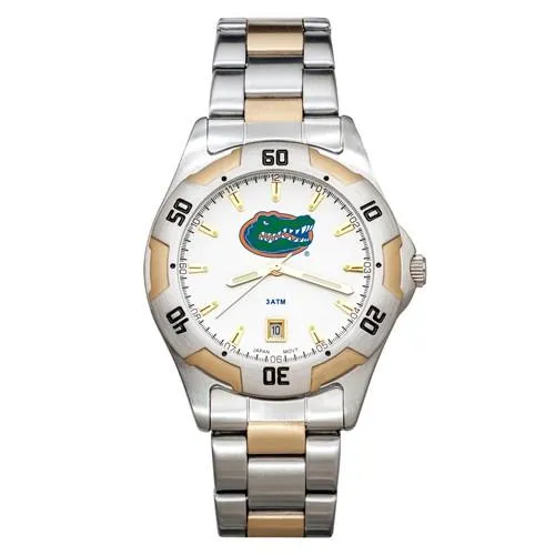 University of Florida All-Pro Mens Watch - Gold and Silver Tone - Bracelet