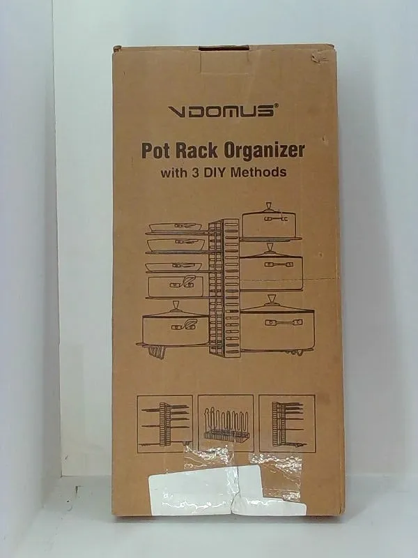 Vdomus Rack Organizer Color Silver Size 8 Pots Holder