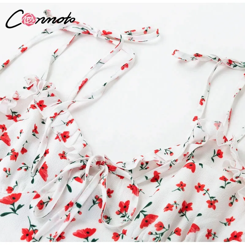 VenusFox Casual Floral Print Short Dress