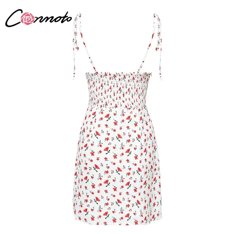 VenusFox Casual Floral Print Short Dress