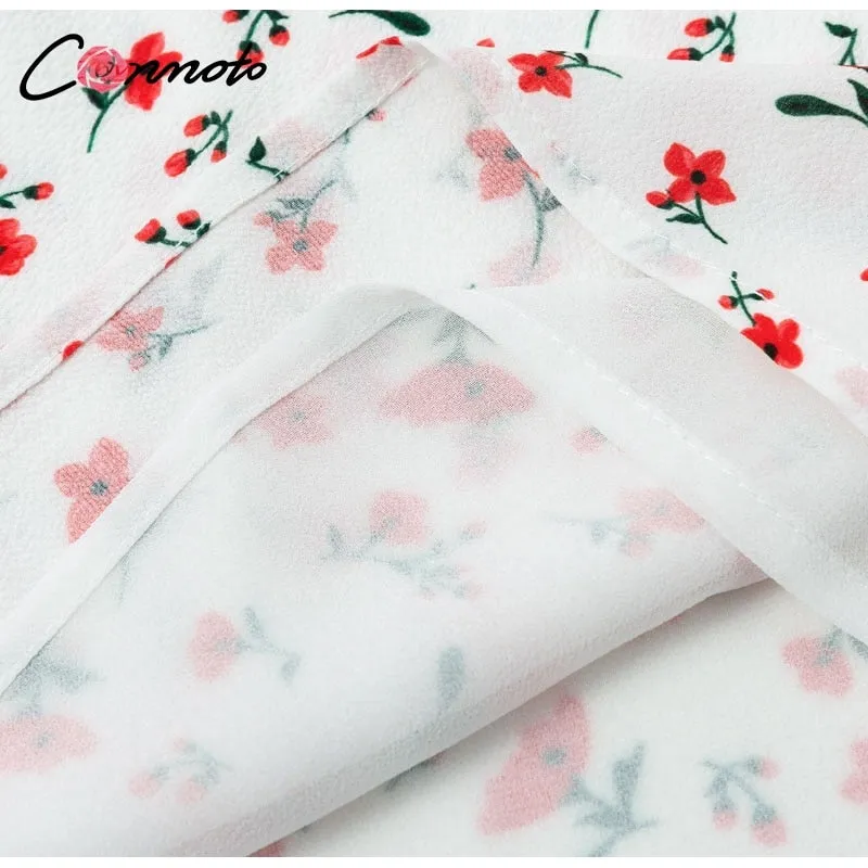 VenusFox Casual Floral Print Short Dress