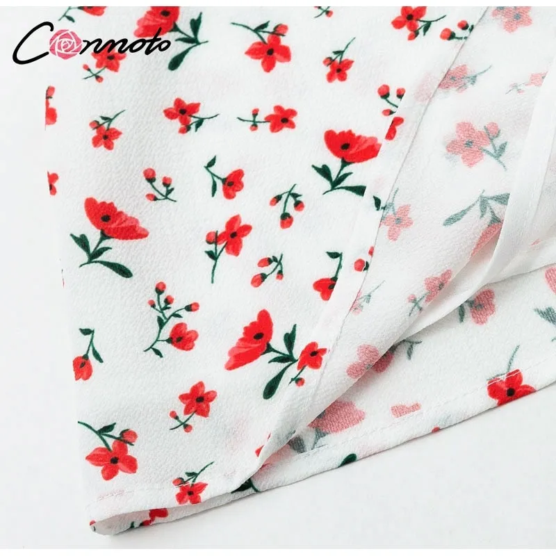 VenusFox Casual Floral Print Short Dress