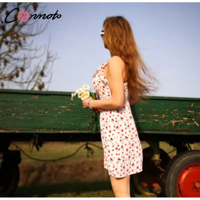 VenusFox Casual Floral Print Short Dress