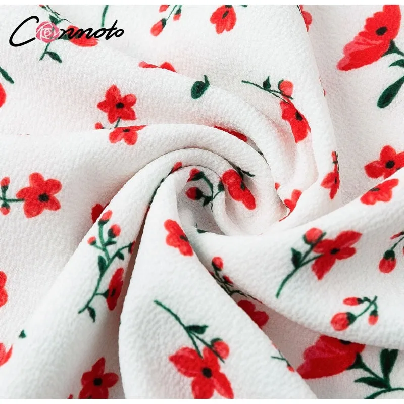 VenusFox Casual Floral Print Short Dress