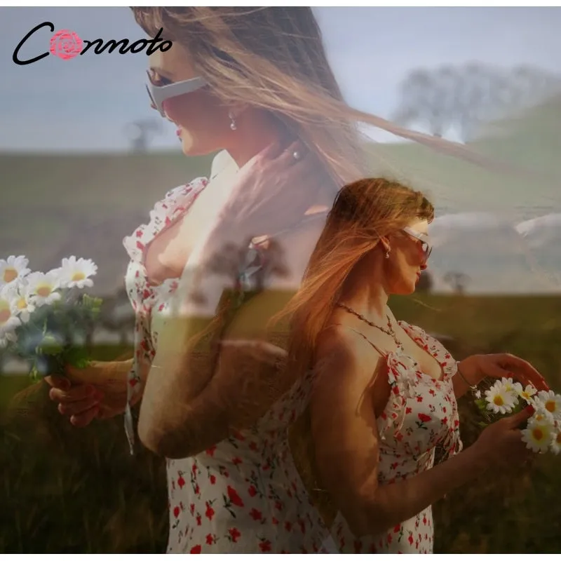 VenusFox Casual Floral Print Short Dress