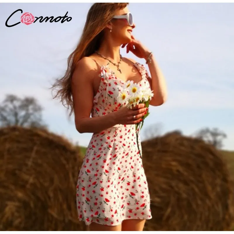 VenusFox Casual Floral Print Short Dress
