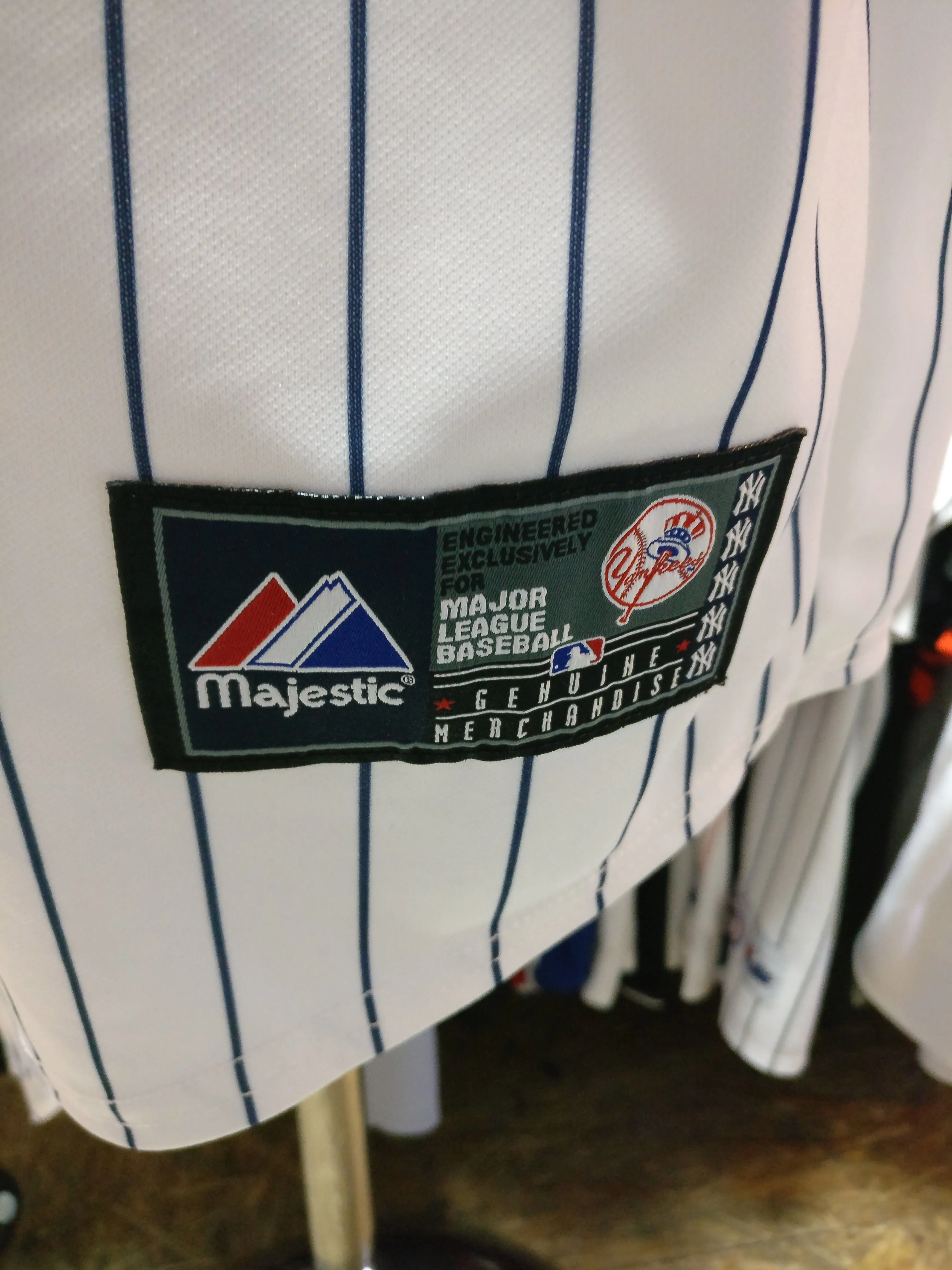 Vintage #2 DEREK JETER New York Yankees MLB Majestic Jersey 2XL