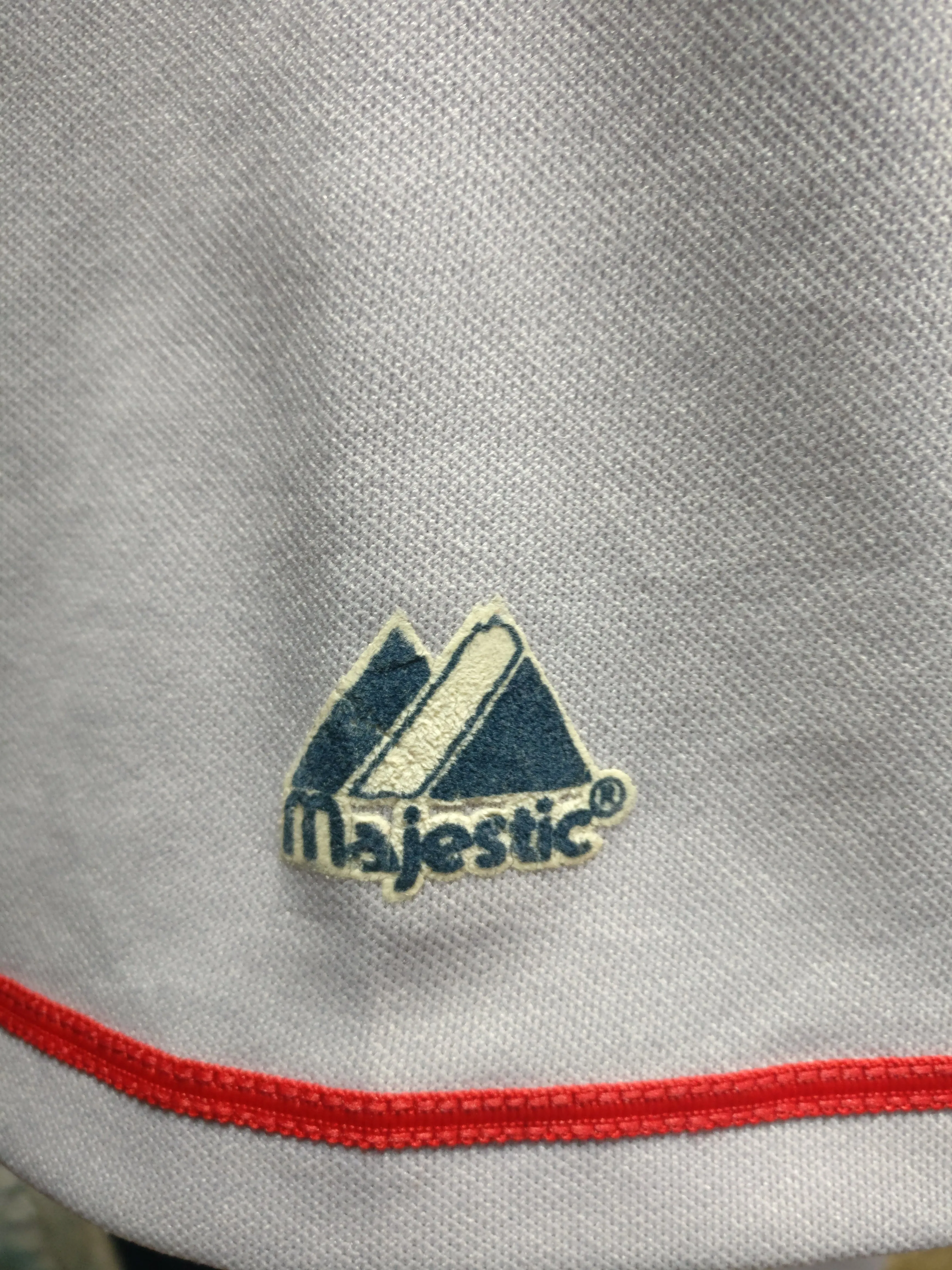 Vintage #3 EDGAR RENTERIA Boston Red Sox MLB Majestic Jersey L