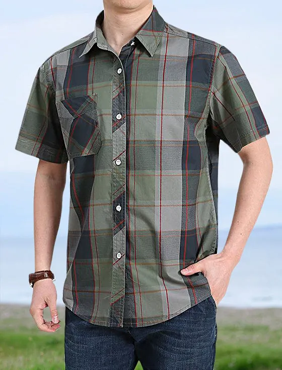 Vintage Casual Plaid Shirt