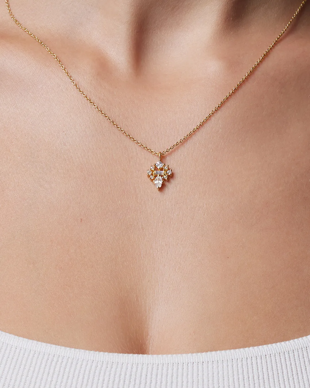 Virginia Diamond Necklace with Natural Diamonds