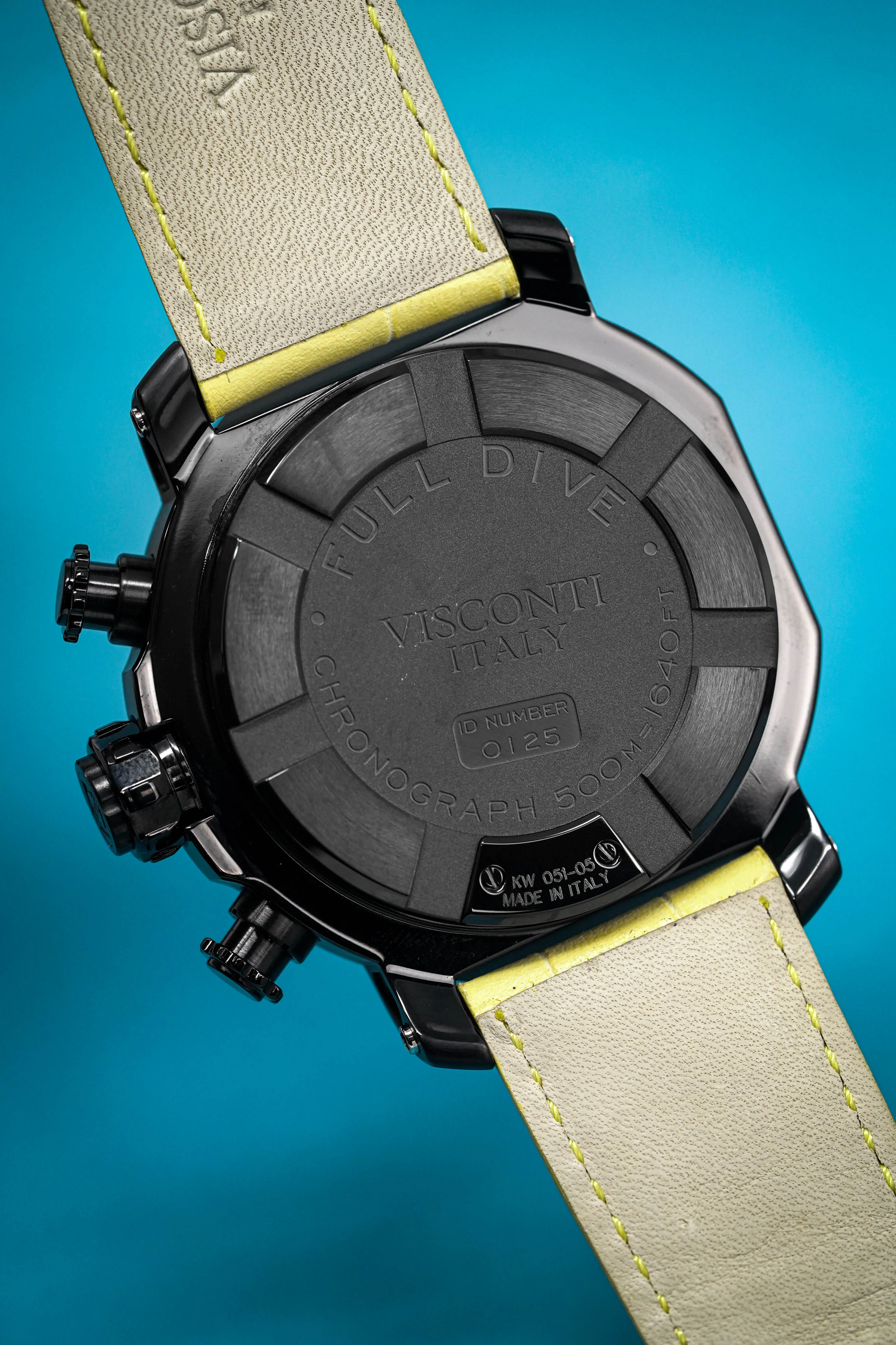 Visconti Chronograph Watch Full Dive 500M Yellow KW51-05