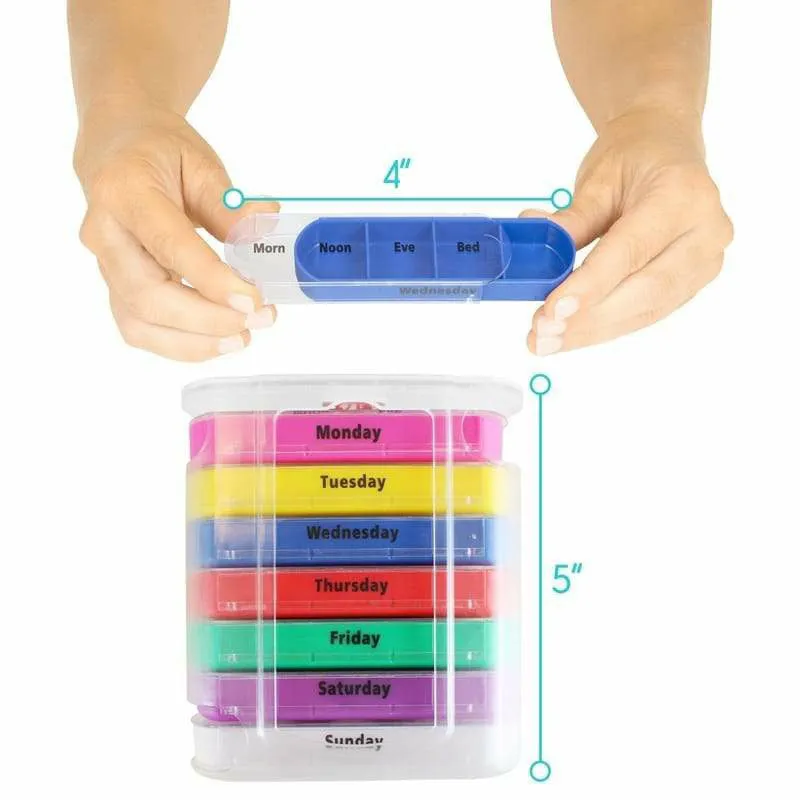 Vive Health Stackable Pill Organizer with Cutter