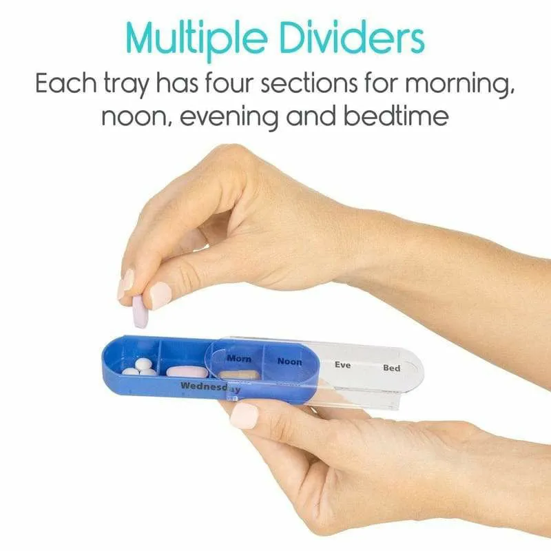 Vive Health Stackable Pill Organizer with Cutter