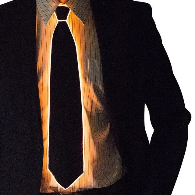 Voice-activated ray tie show costume props with music